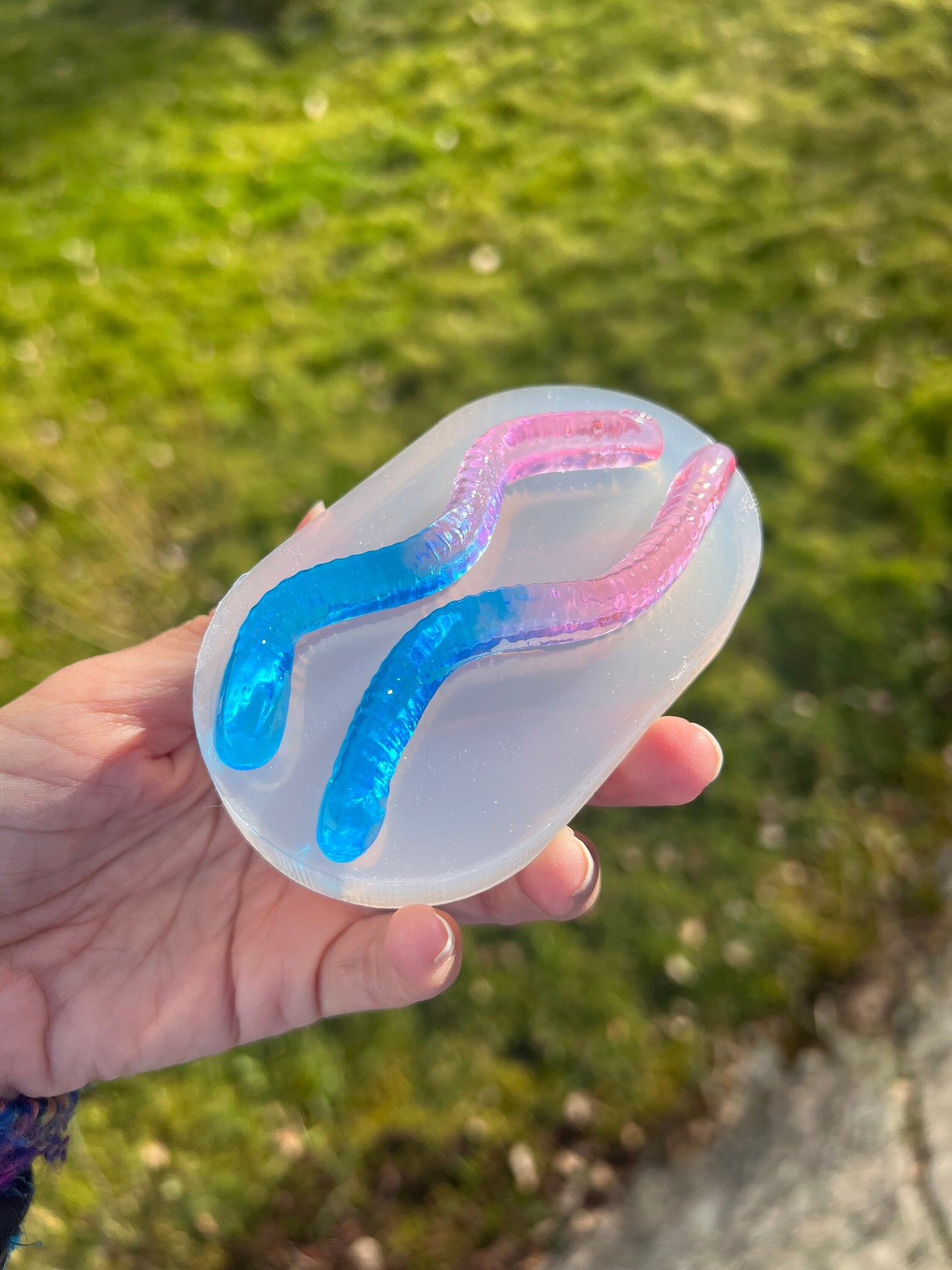 2 godismaskar silikonform / Resin form
