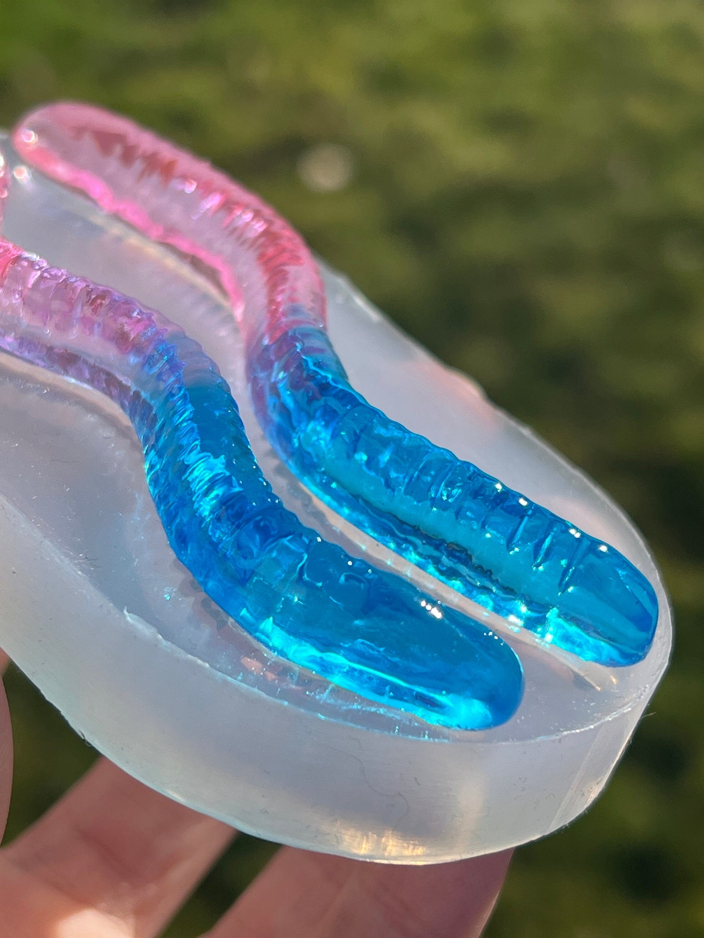 2 godismaskar silikonform / Resin form