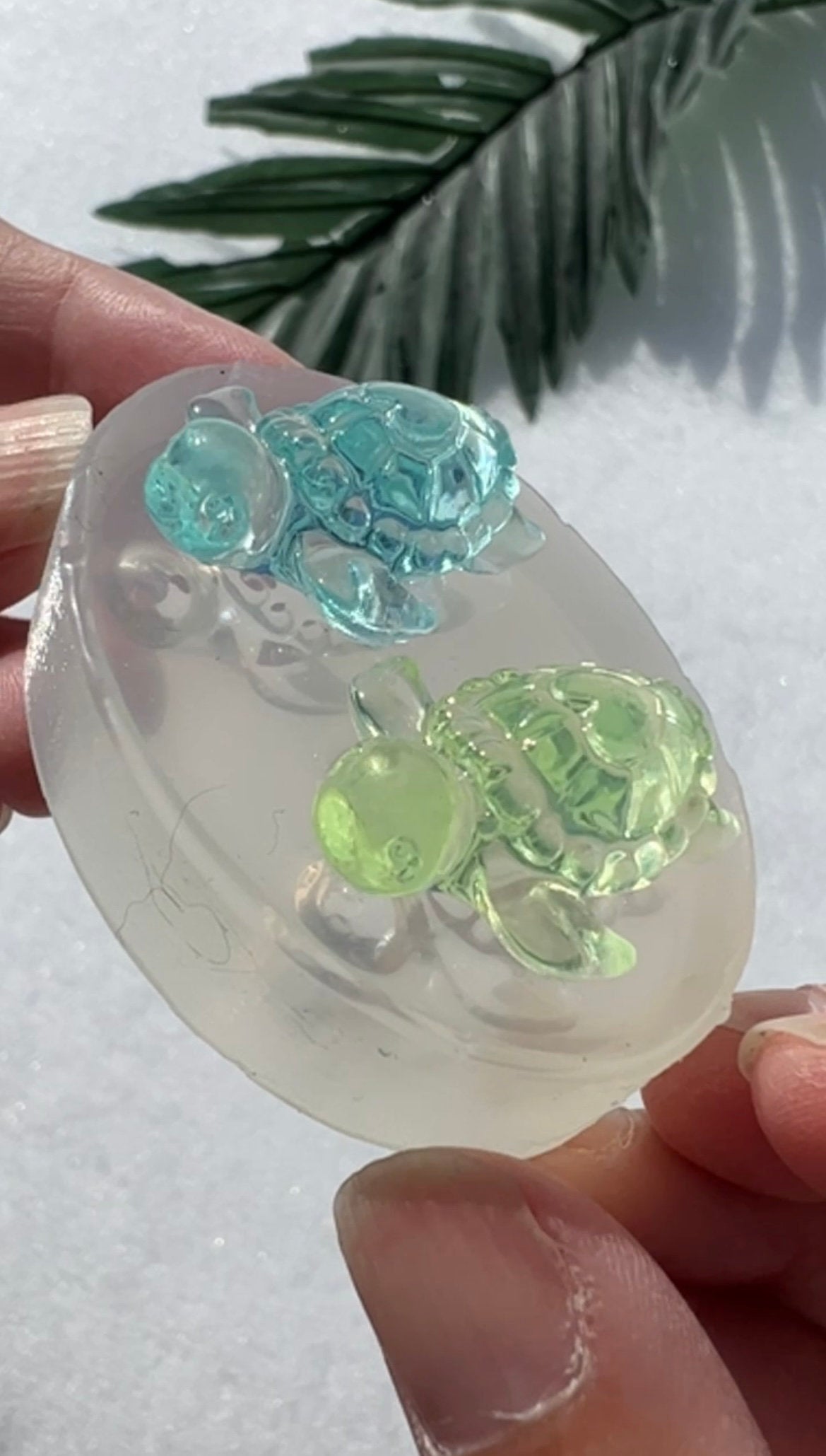 2 mini Turtle silicone mold / Resin molds