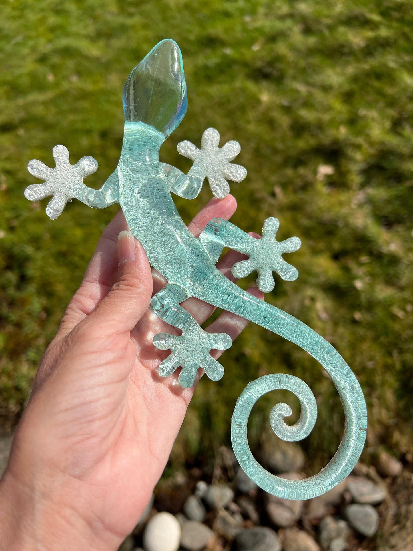 Stor havsinspirerad gecko / ödla