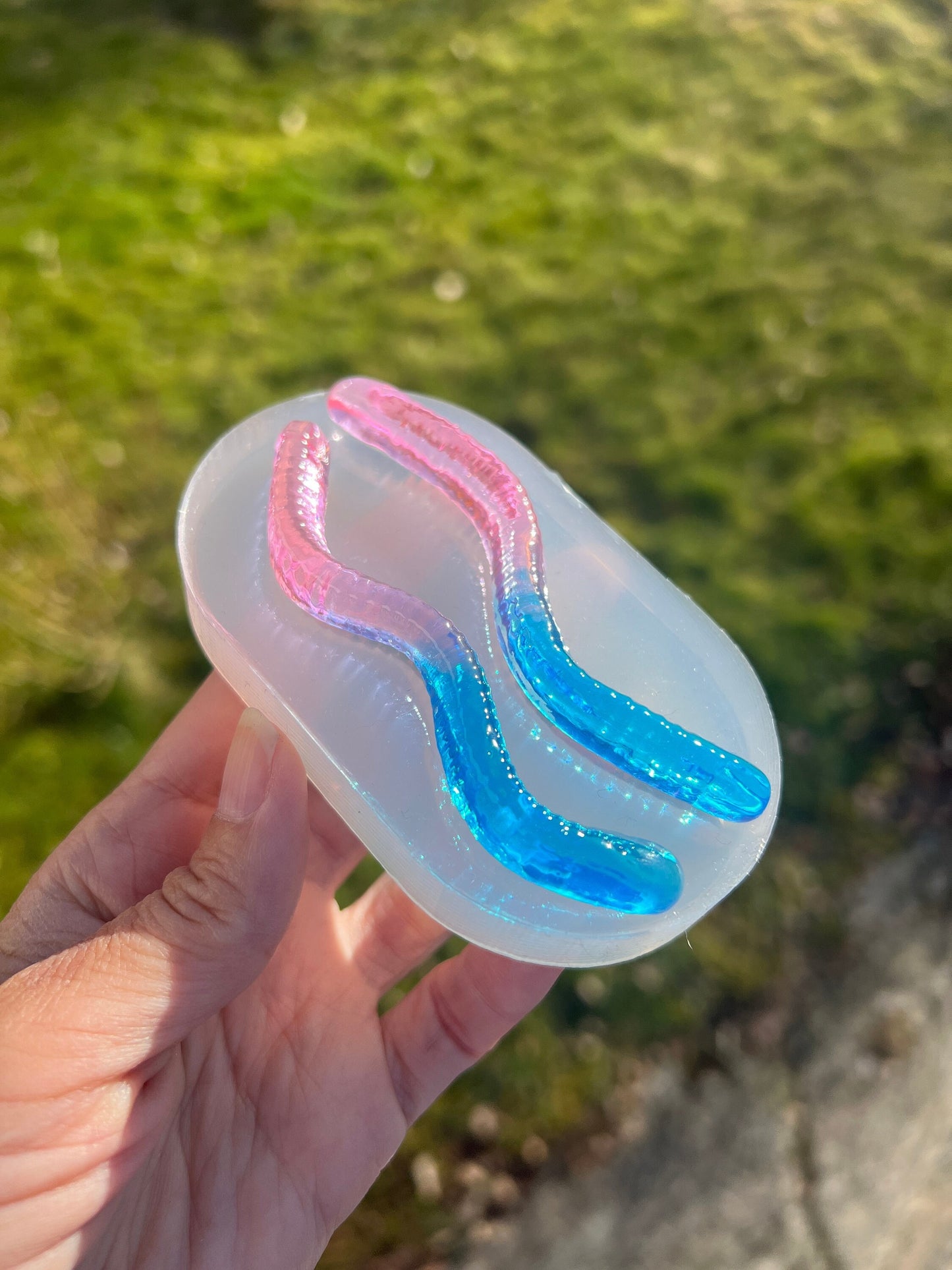 2 godismaskar silikonform / Resin form