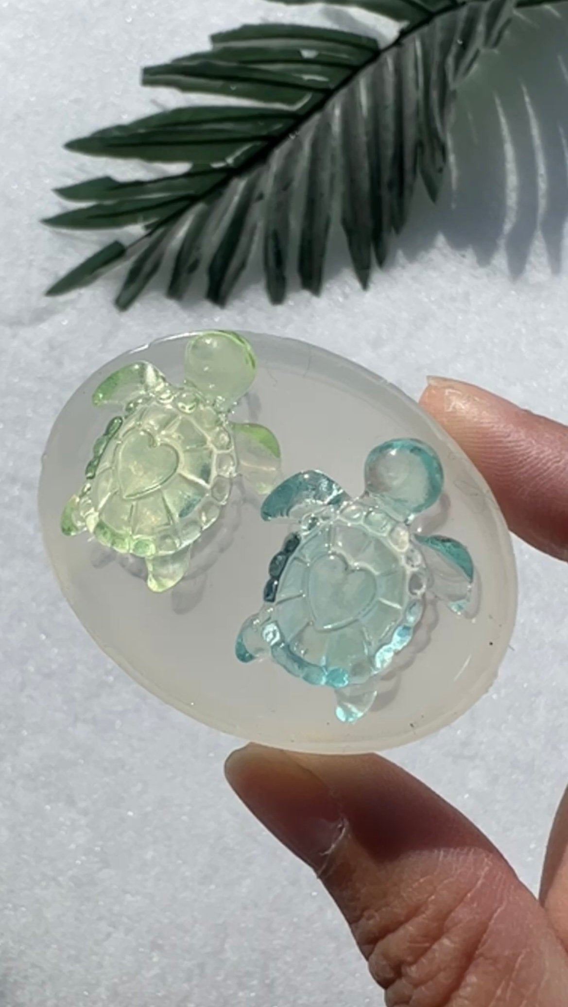 2 mini Turtle silicone mold / Resin molds