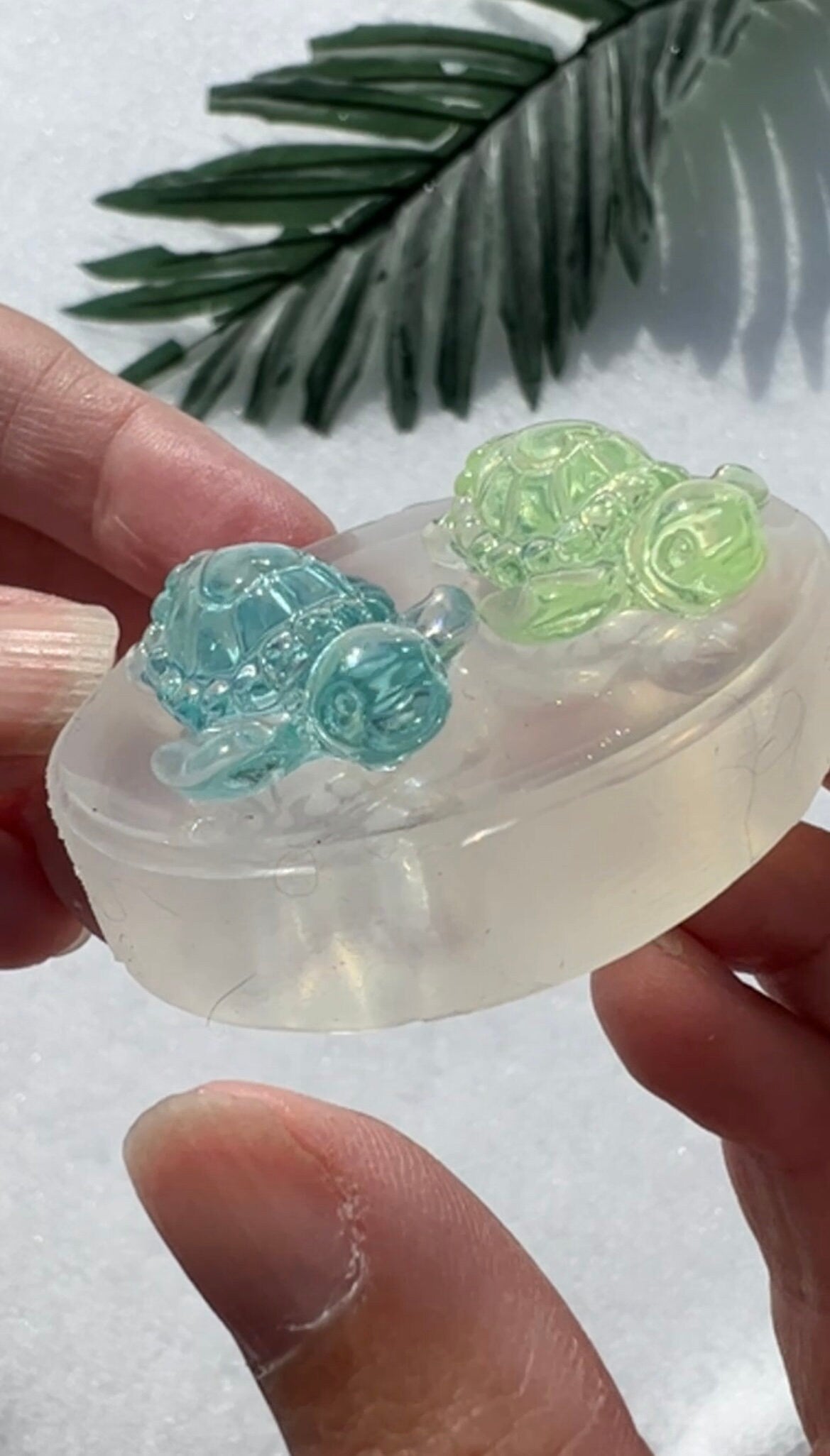 2 mini Turtle silicone mold / Resin molds