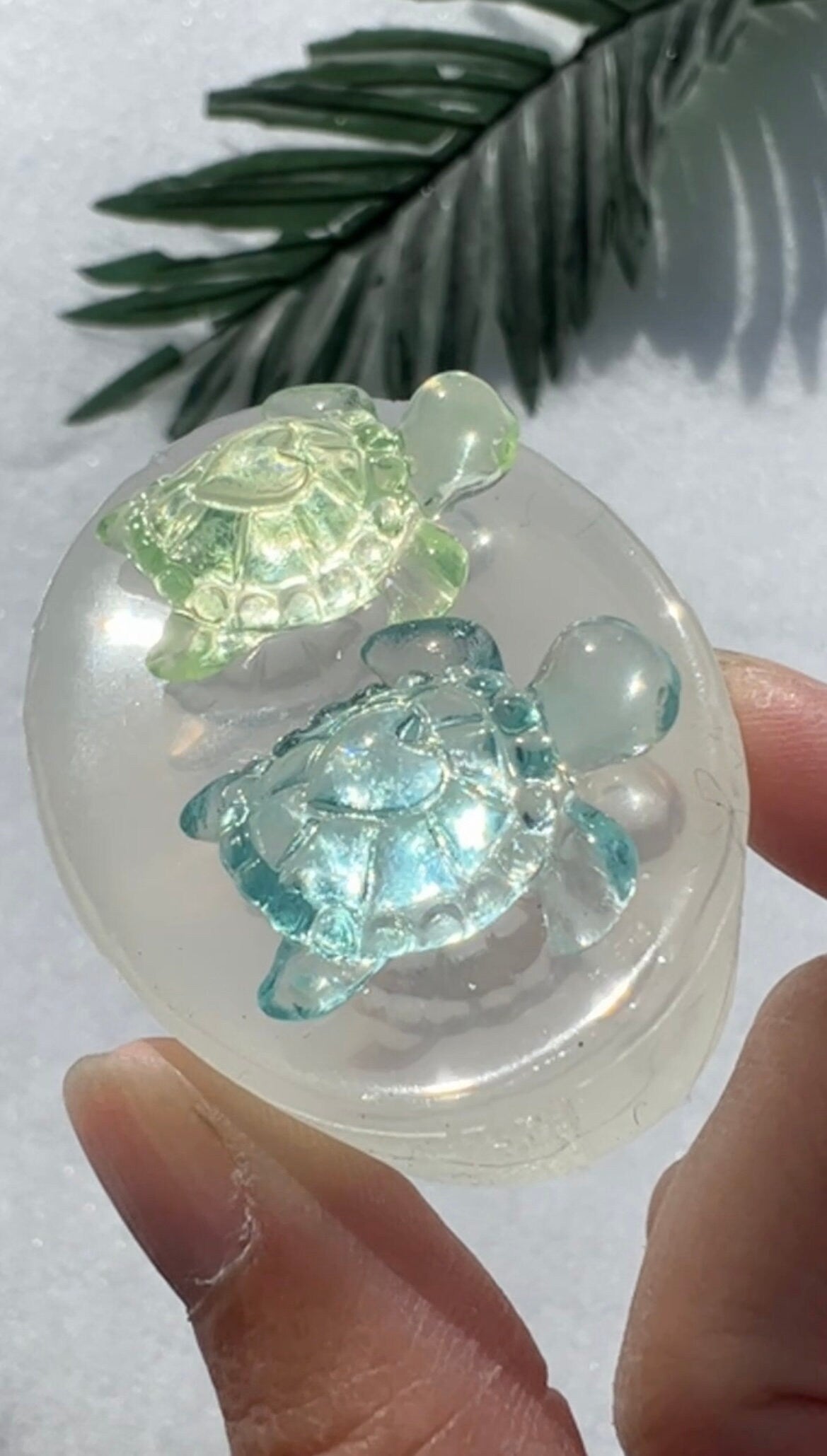 2 mini Turtle silicone mold / Resin molds