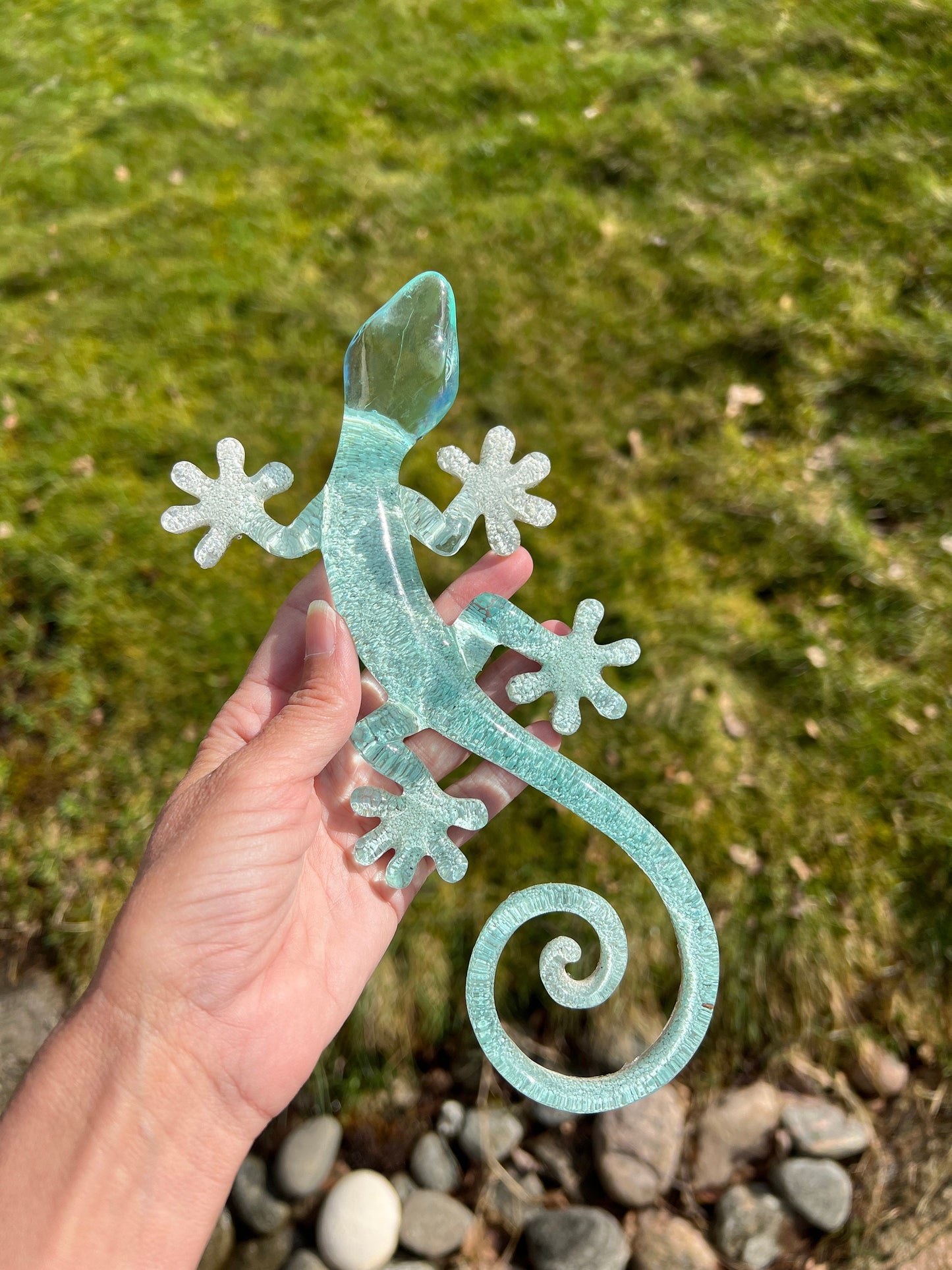 Stor havsinspirerad gecko / ödla