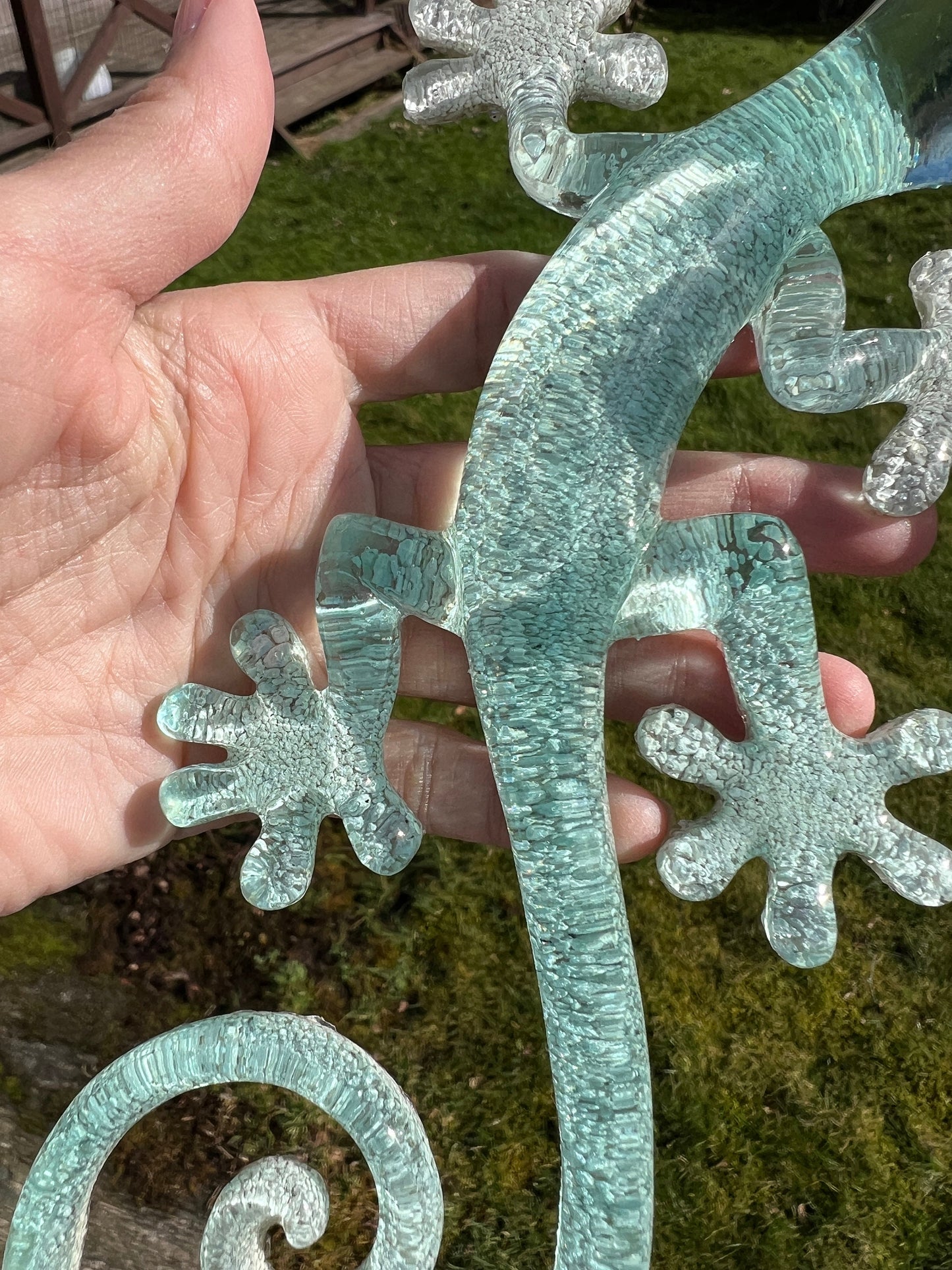 Stor havsinspirerad gecko / ödla