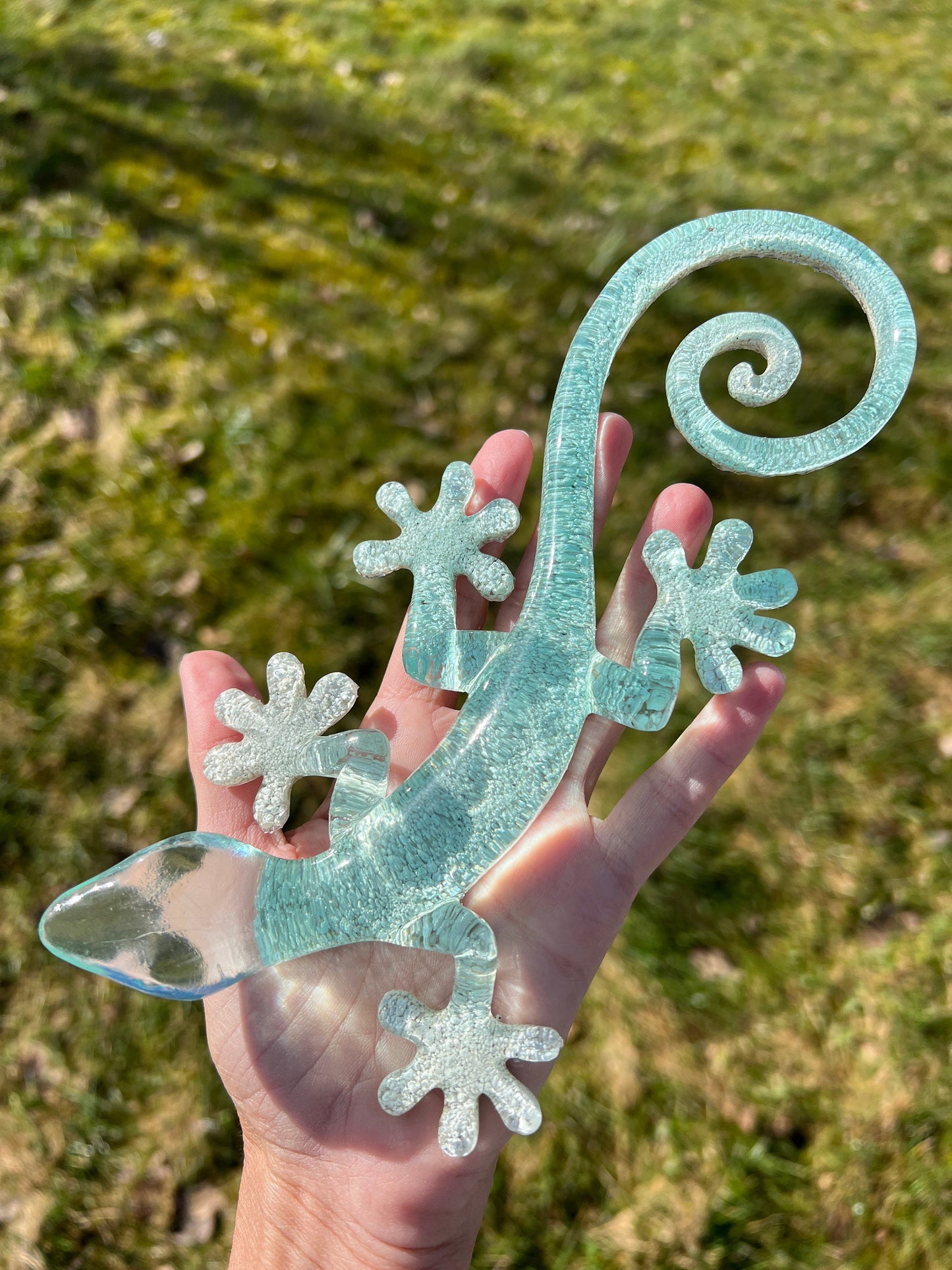 Stor havsinspirerad gecko / ödla