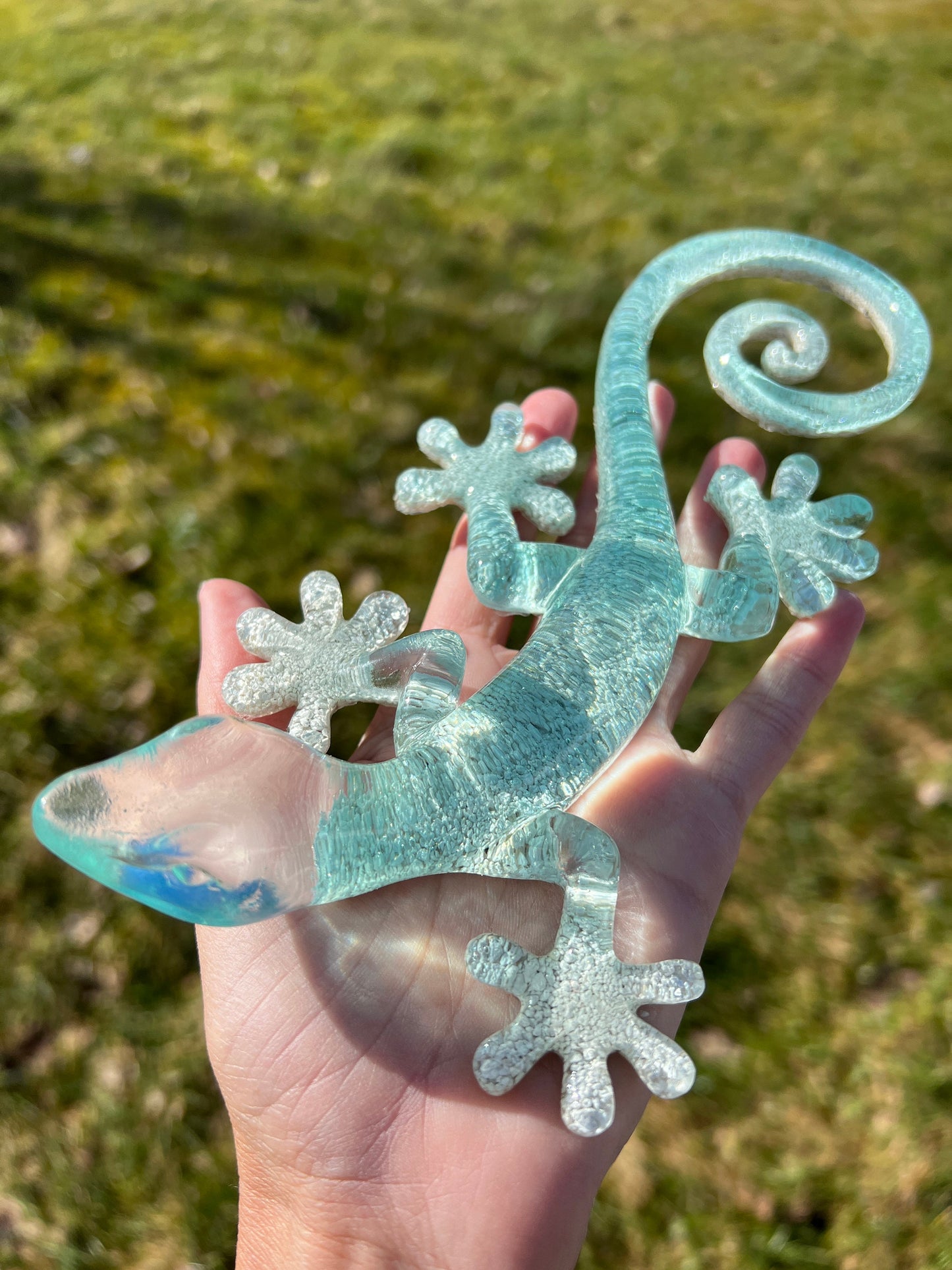 Stor havsinspirerad gecko / ödla