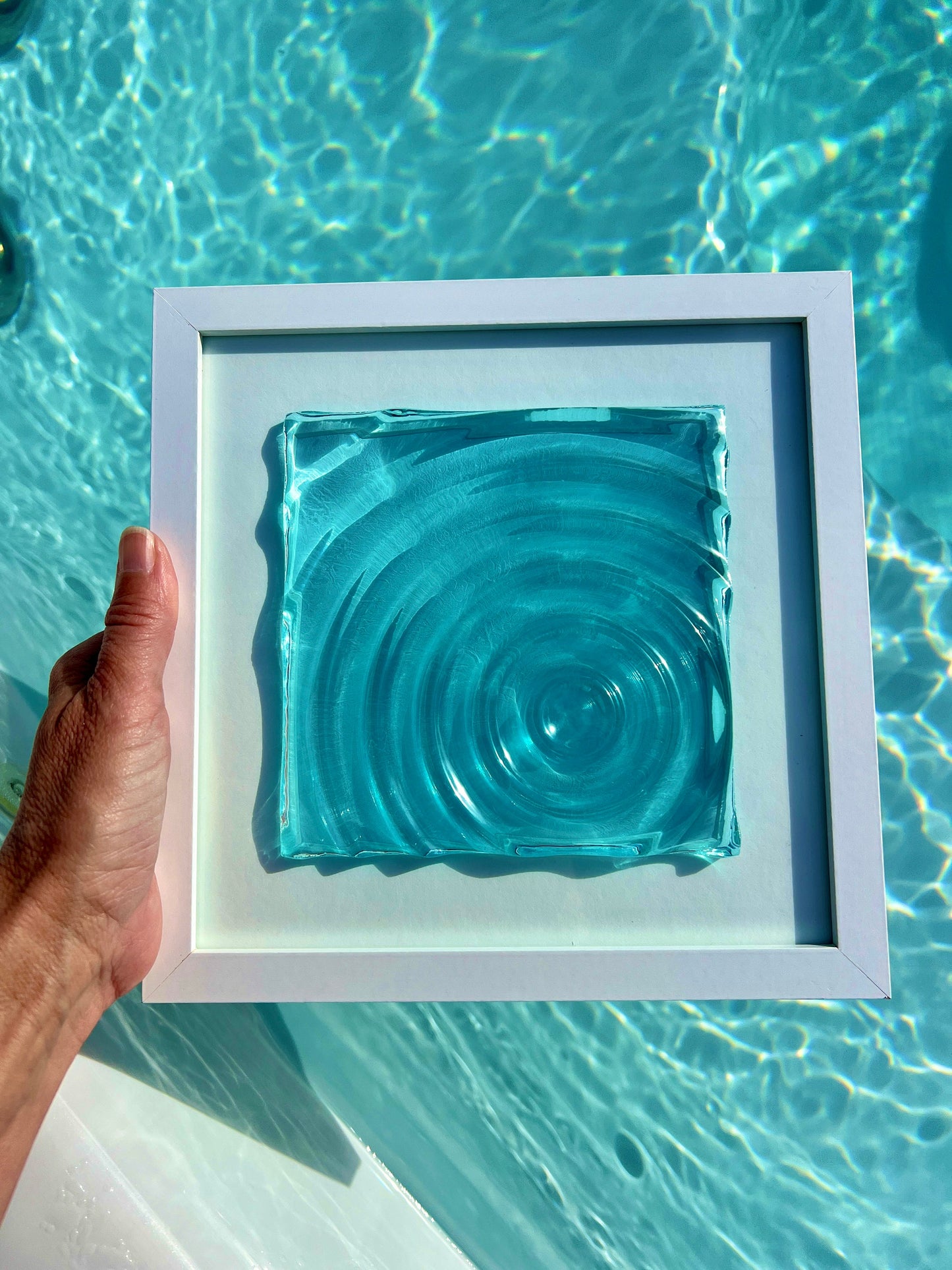 Vatten rippelstruktur silikonform / Resin form