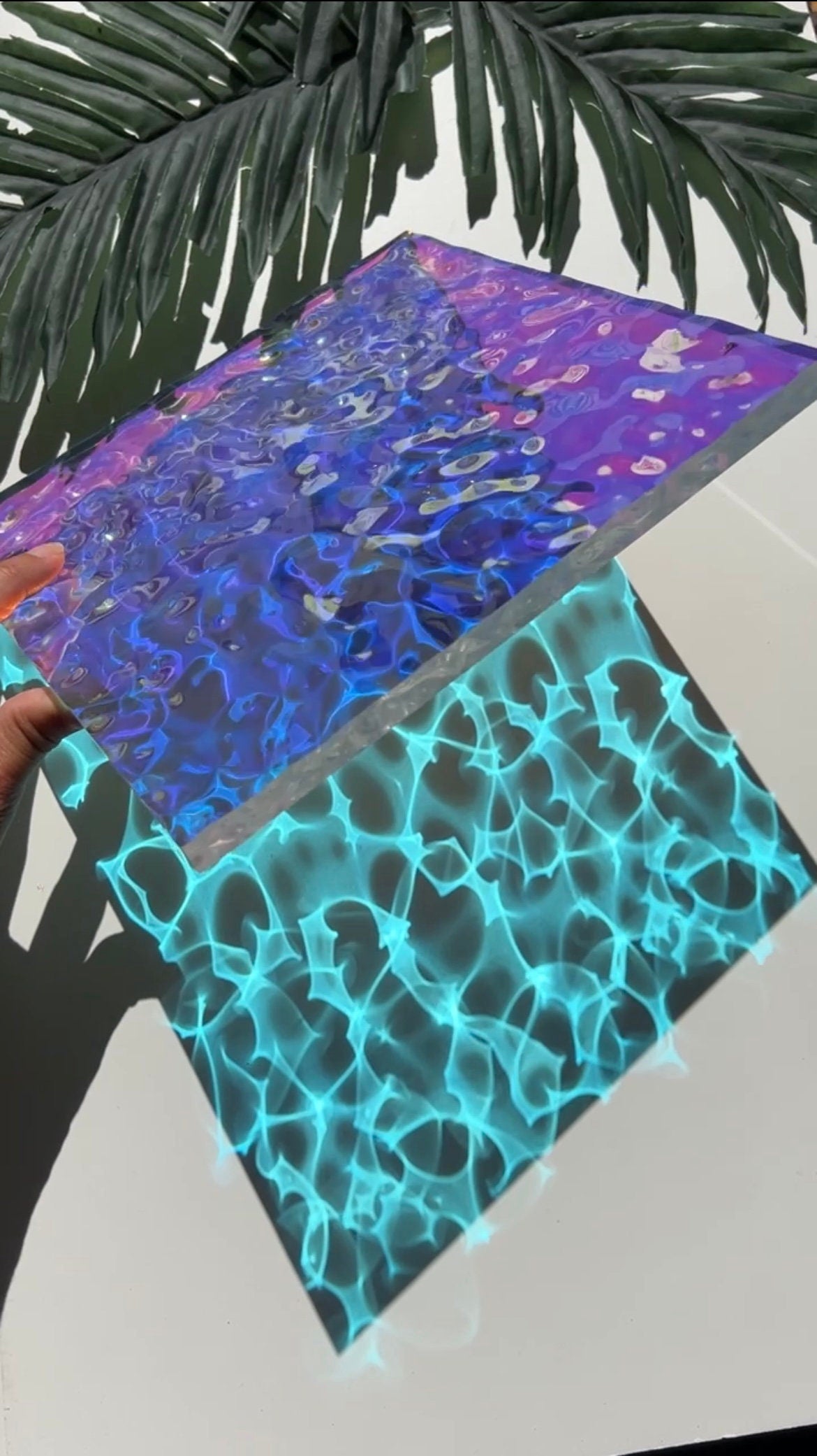 Vatten-inspirerad silikonform 20x20 cm