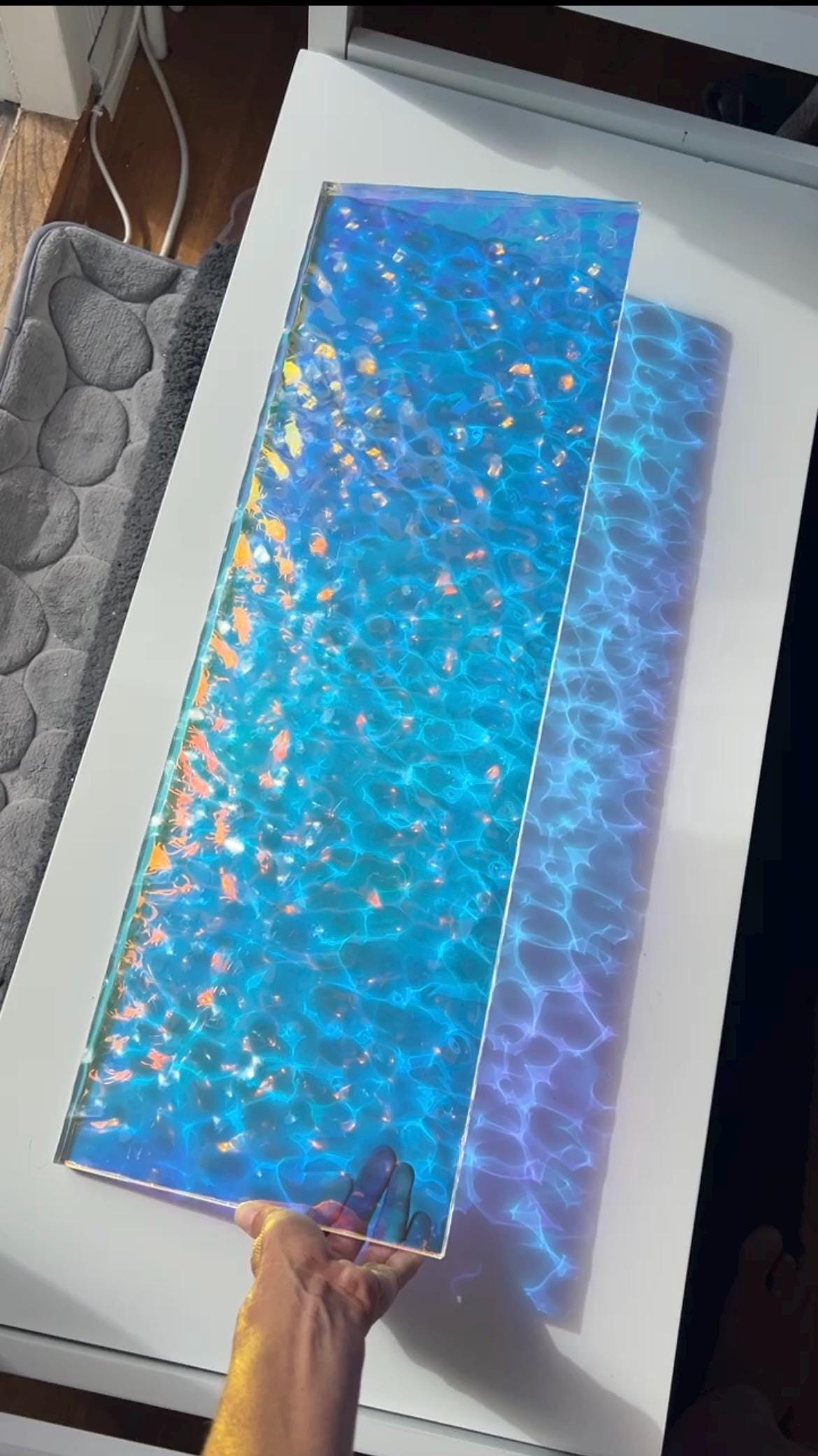Vatten-inspirerad silikonform 20 x 60 cm