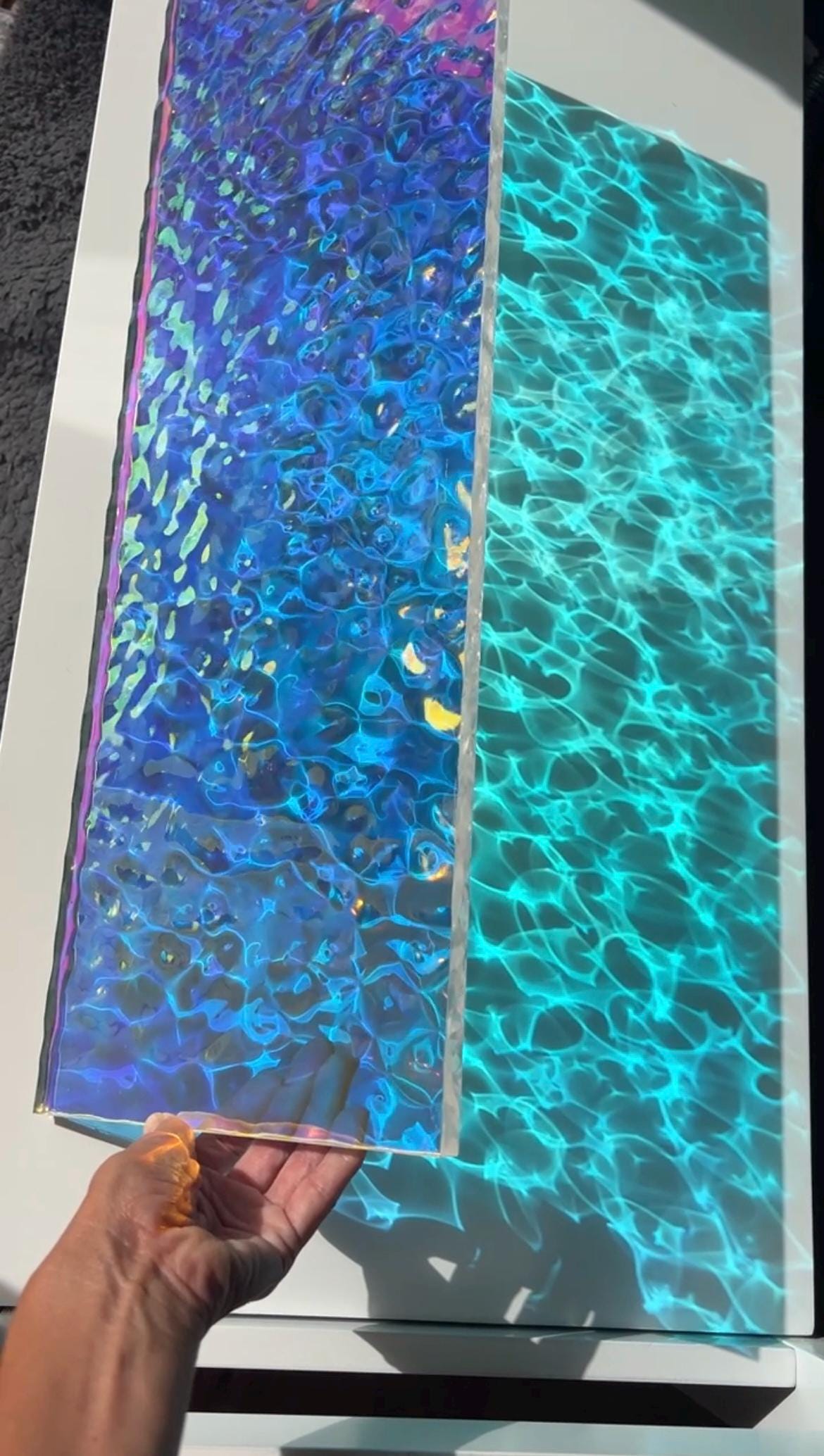 Vatten-inspirerad silikonform 20 x 60 cm