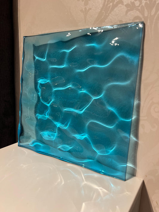 Ocean art 30x30 cm - water ripples artpiece