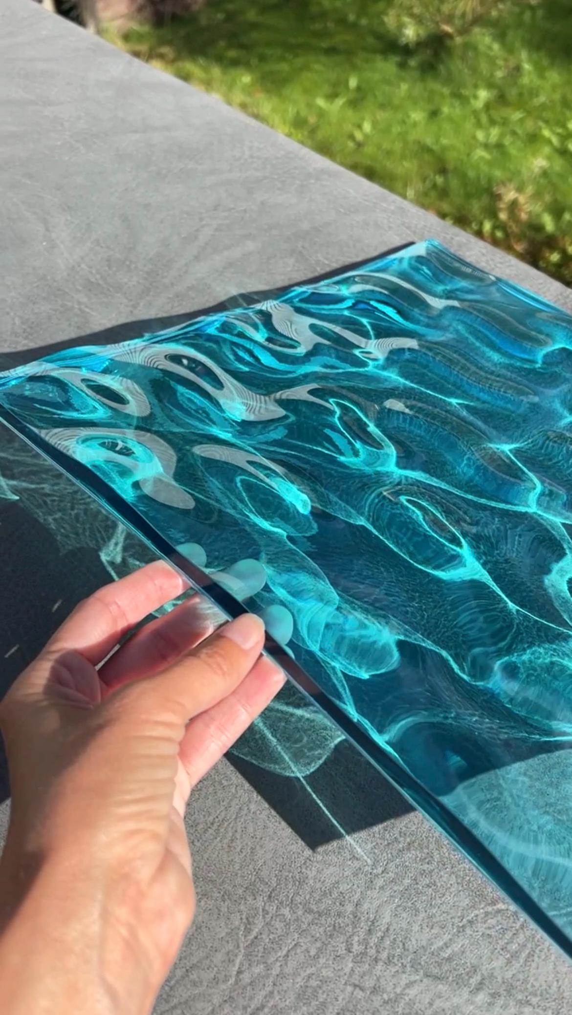 Vatteninspirerad konst 30x30 cm - Ocean art