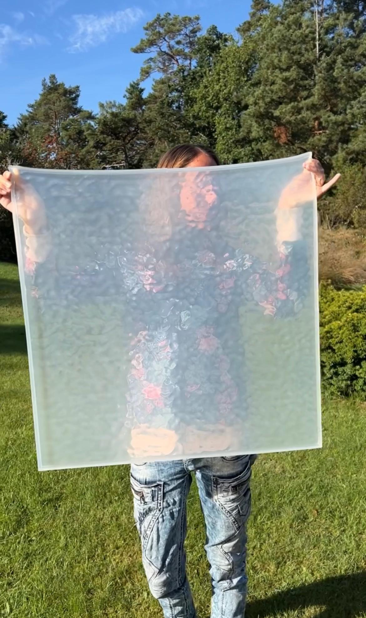 Vatten-inspirerad silikonform XXL 60x60 cm
