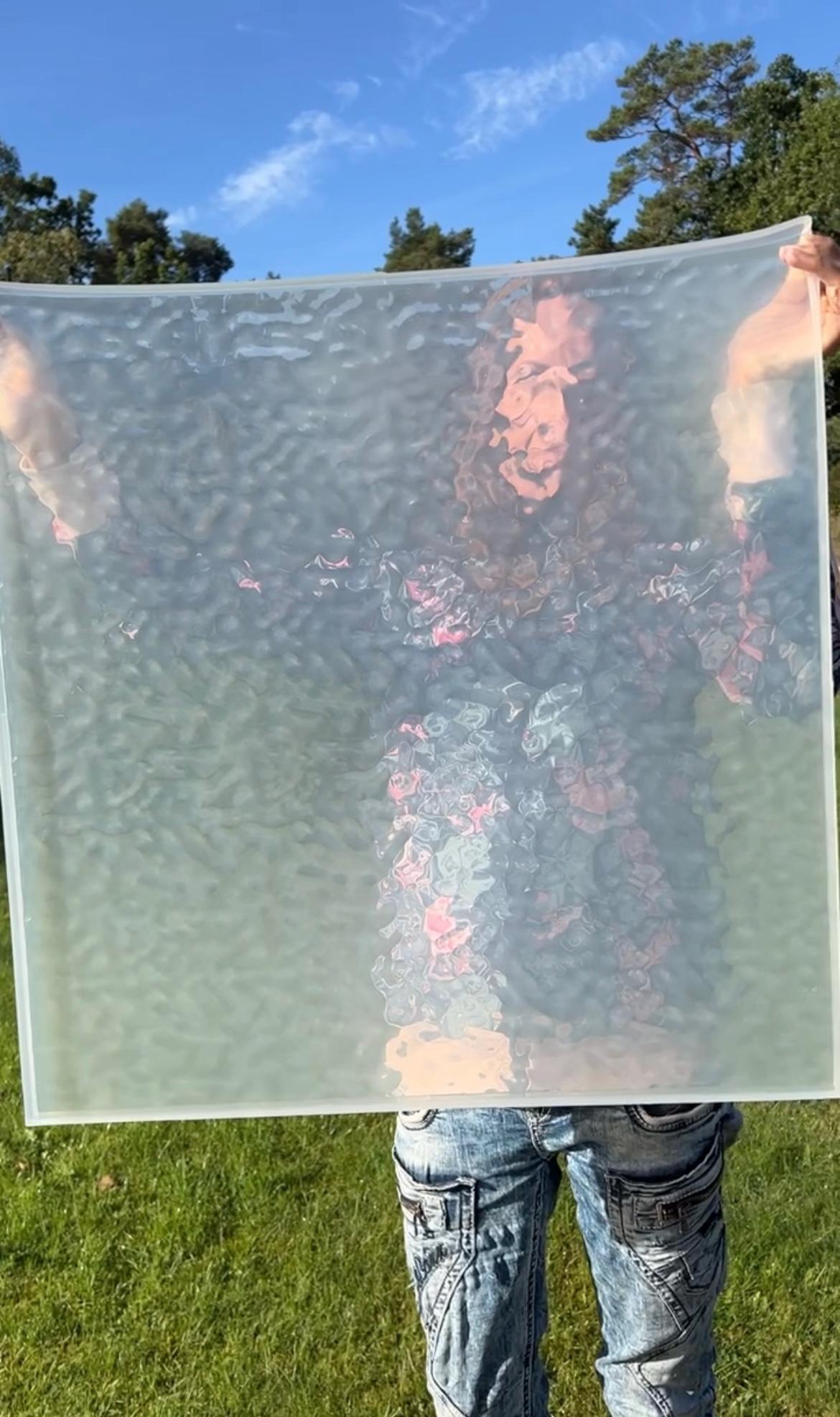 Vatten-inspirerad silikonform XXL 60x60 cm