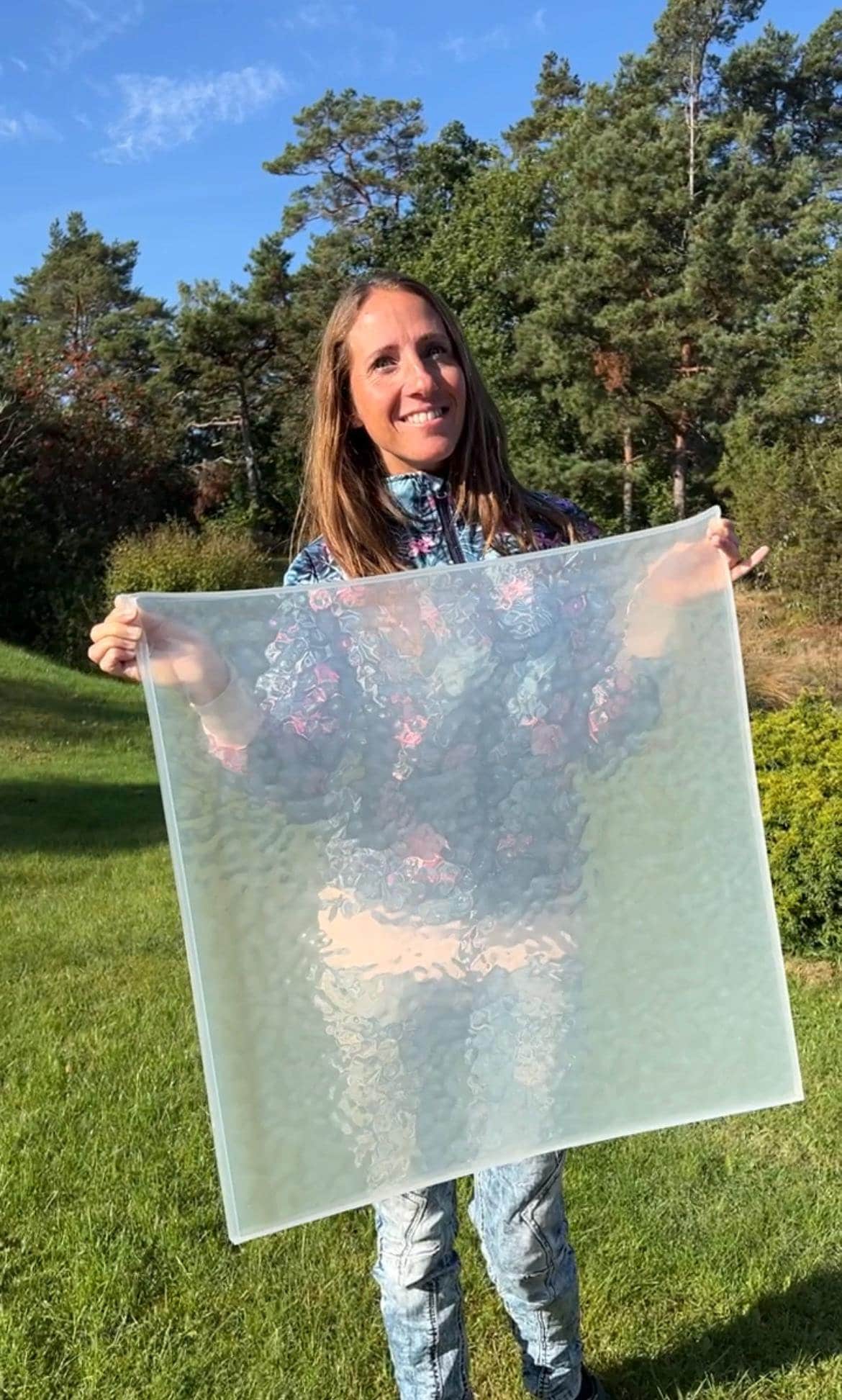 Vatten-inspirerad silikonform XXL 60x60 cm