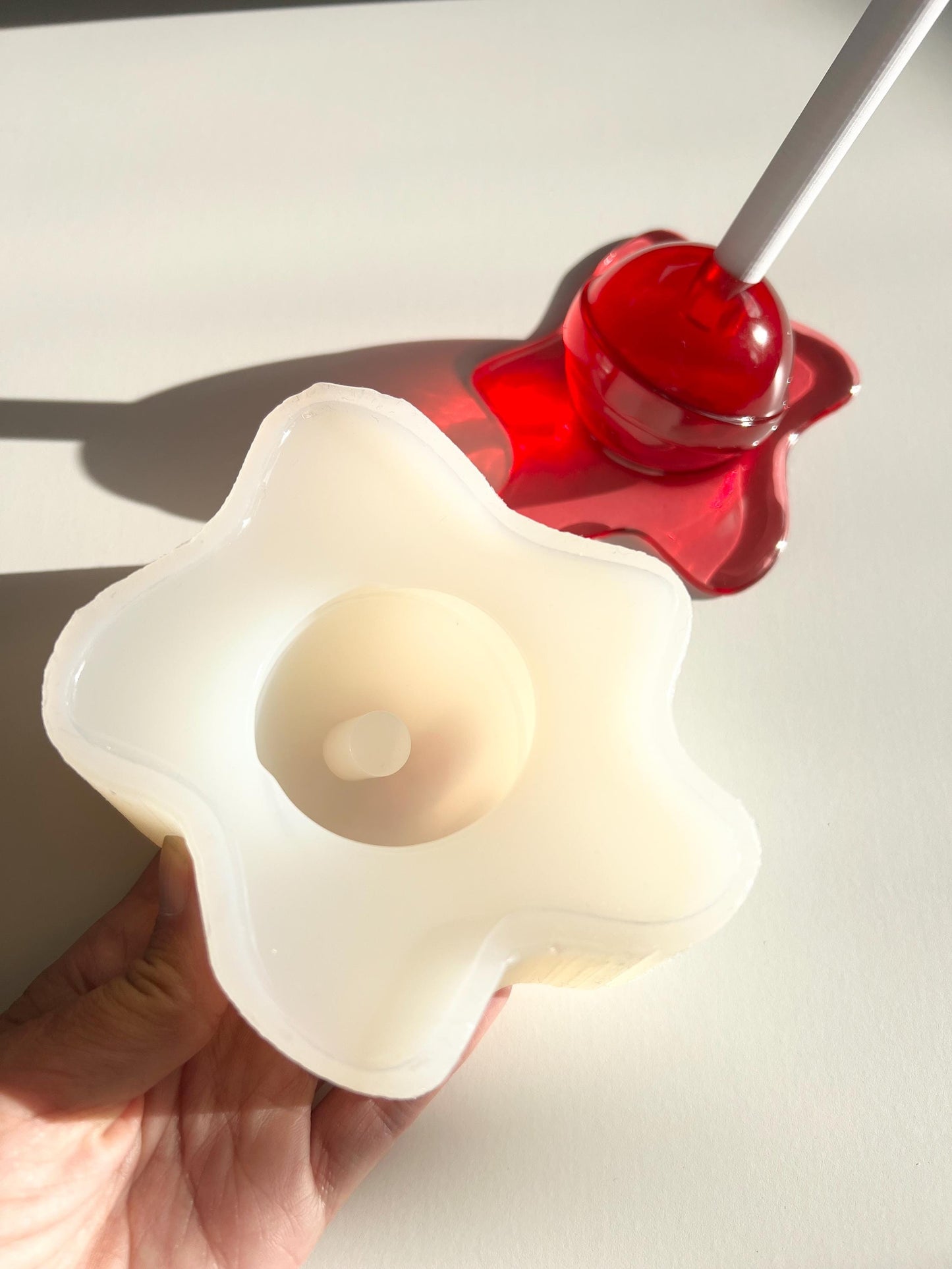 melted lollipop silicone mold - medium / Resin mold