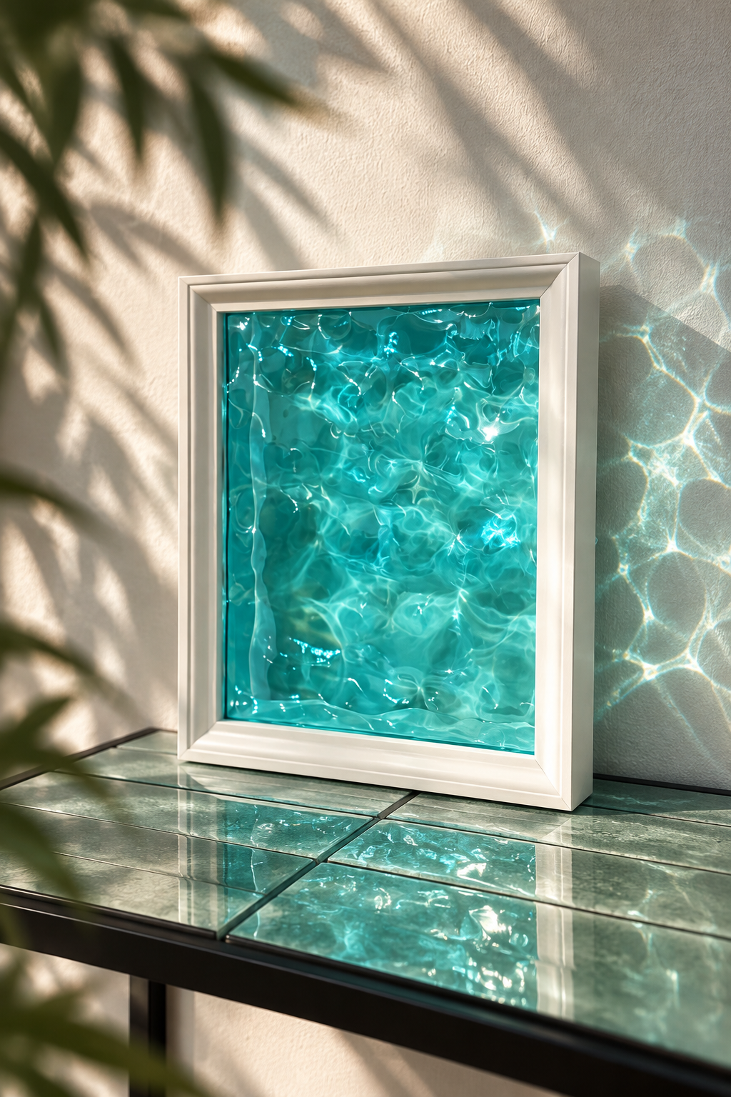 Vatteninspirerad konst 22,5x22,5 cm - Ocean art