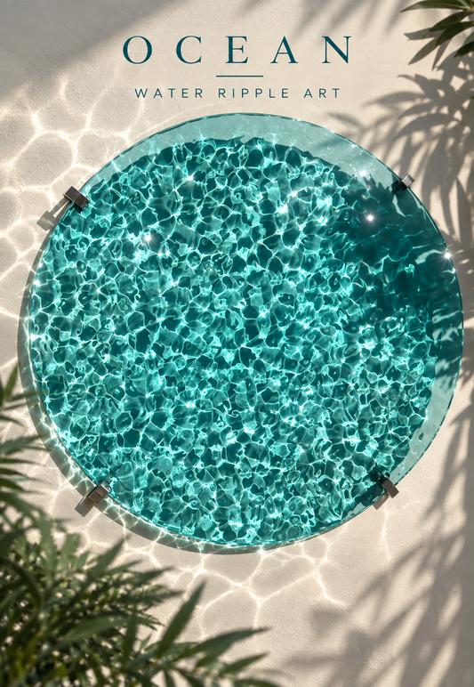 Ocean art 50 cm - water ripples artpiece