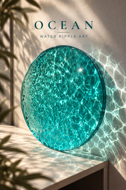 Vatteninspirerad konst 30 cm- Ocean art