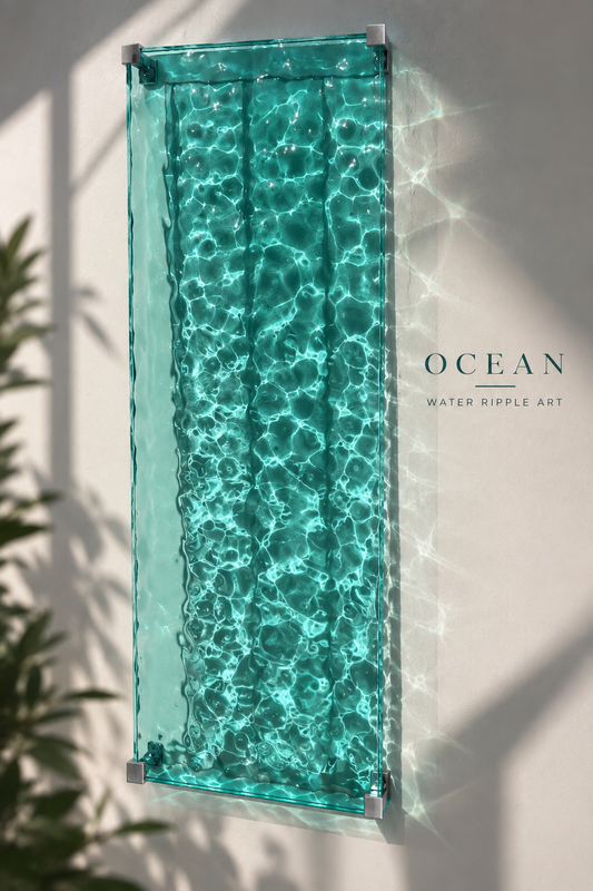 Vatteninspirerad konst 60x20 cm - Ocean art