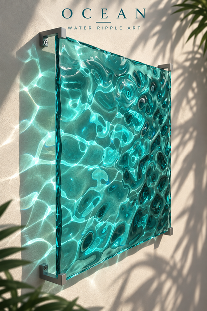 Ocean art 30x40 cm - water ripples artpiece