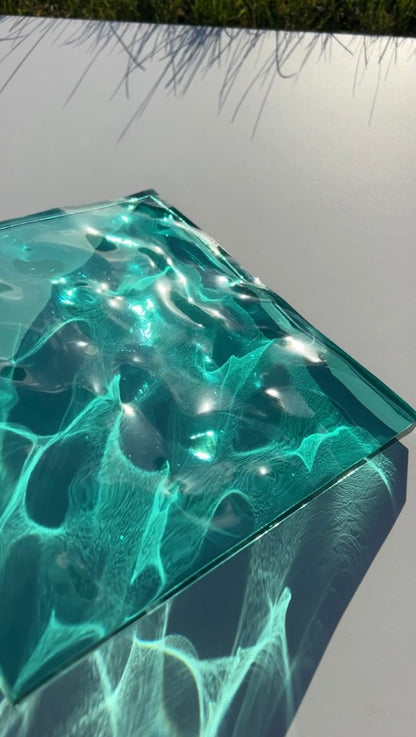 Water ripple silicone mold 20x20 cm / Resin mold