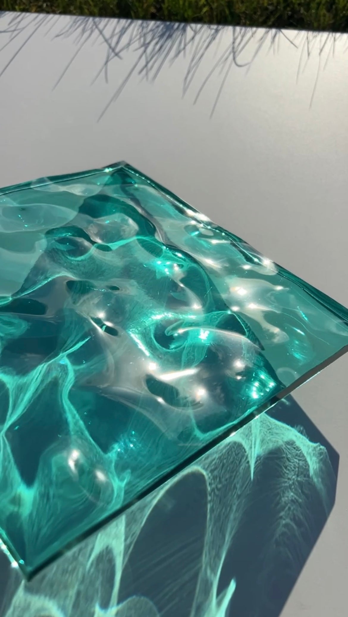 Water ripple silicone mold 20x20 cm / Resin mold