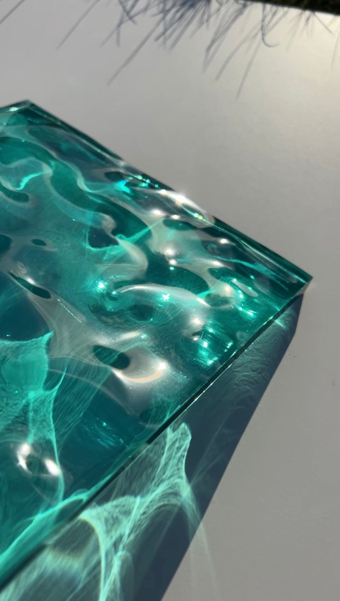 Water ripple silicone mold 20x20 cm / Resin mold