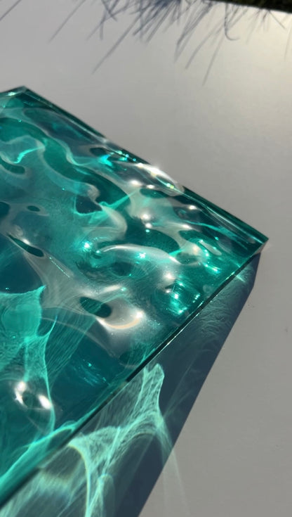 Water ripple silicone mold 20x20 cm / Resin mold