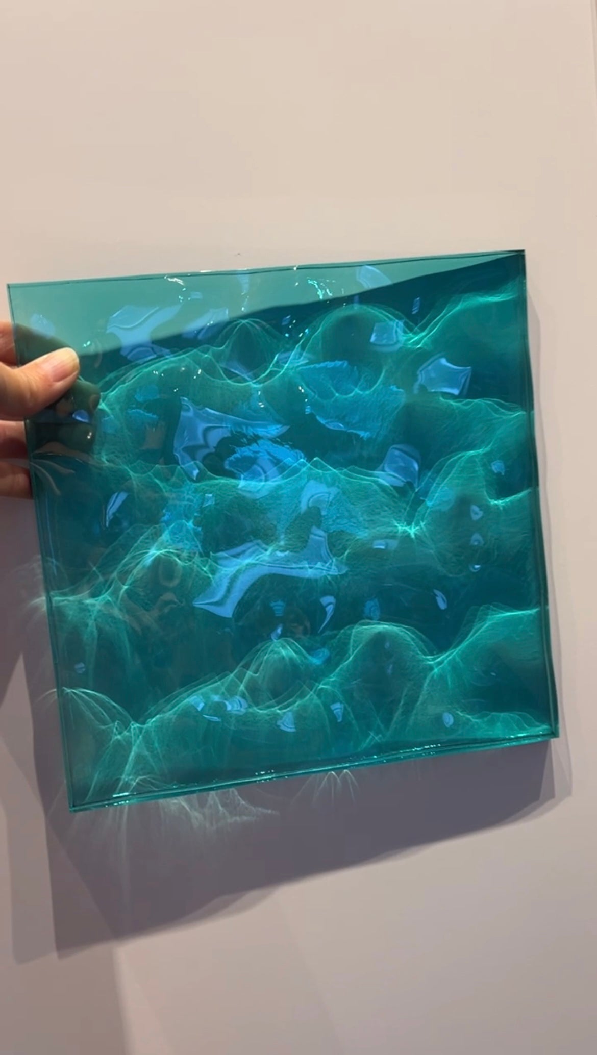 Water ripple silicone mold 20x20 cm / Resin mold