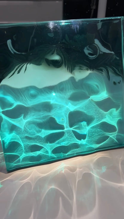 Water ripple silicone mold 20x20 cm / Resin mold