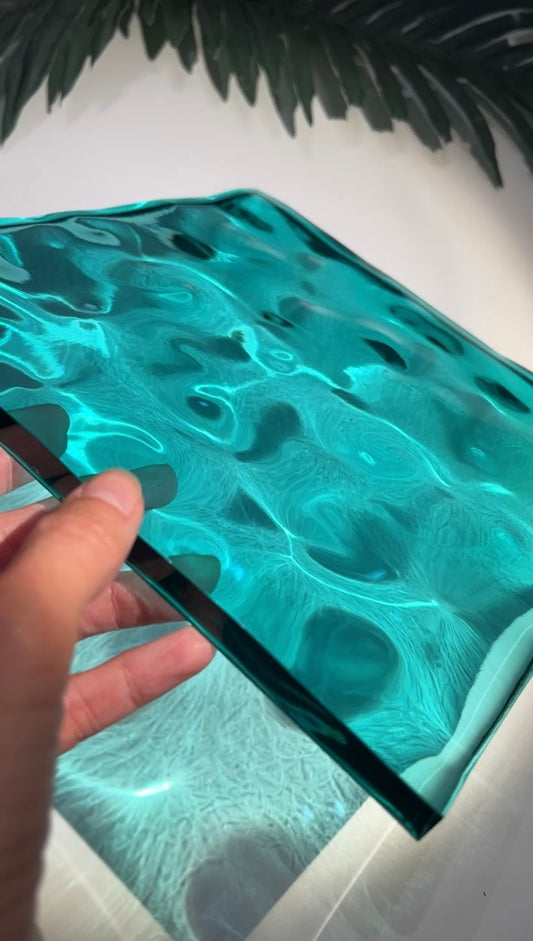 Water ripple silicone mold 20x20 cm / Resin mold