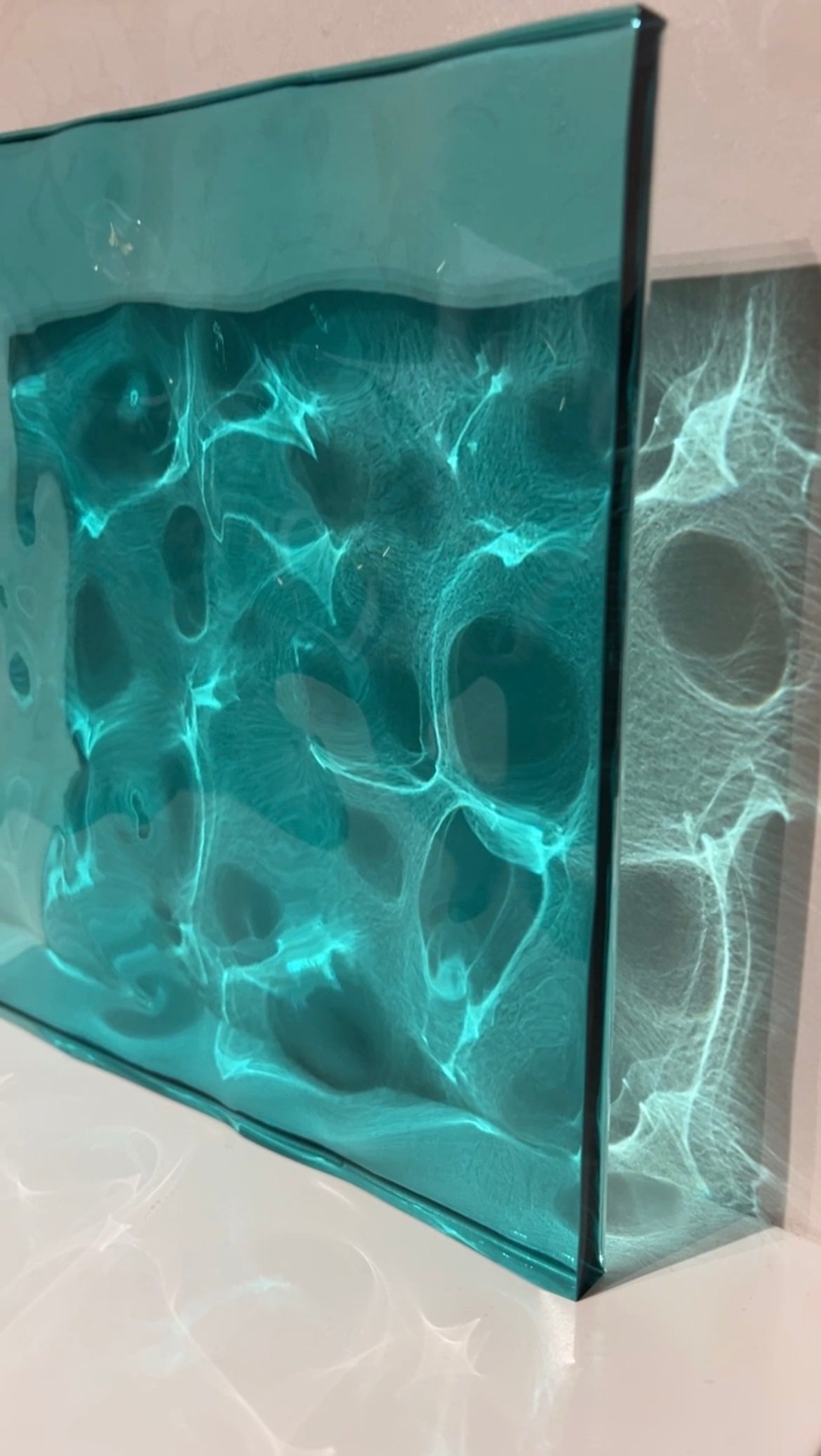 Water ripple silicone mold 20x20 cm / Resin mold