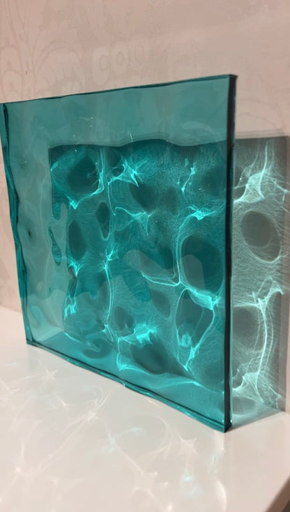 Water ripple silicone mold 20x20 cm / Resin mold