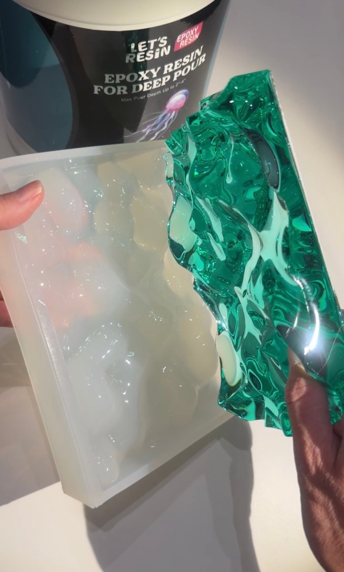 Vatten-inspirerad silikonform 17x12 cm