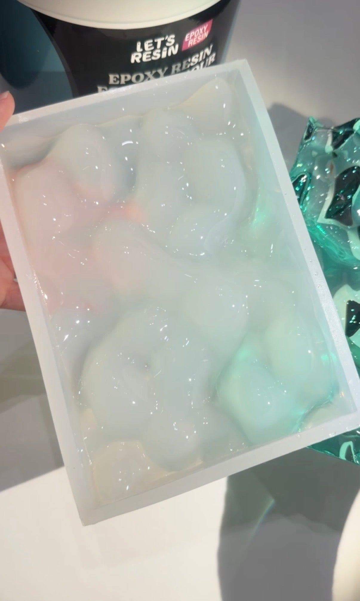 Vatten-inspirerad silikonform 17x12 cm