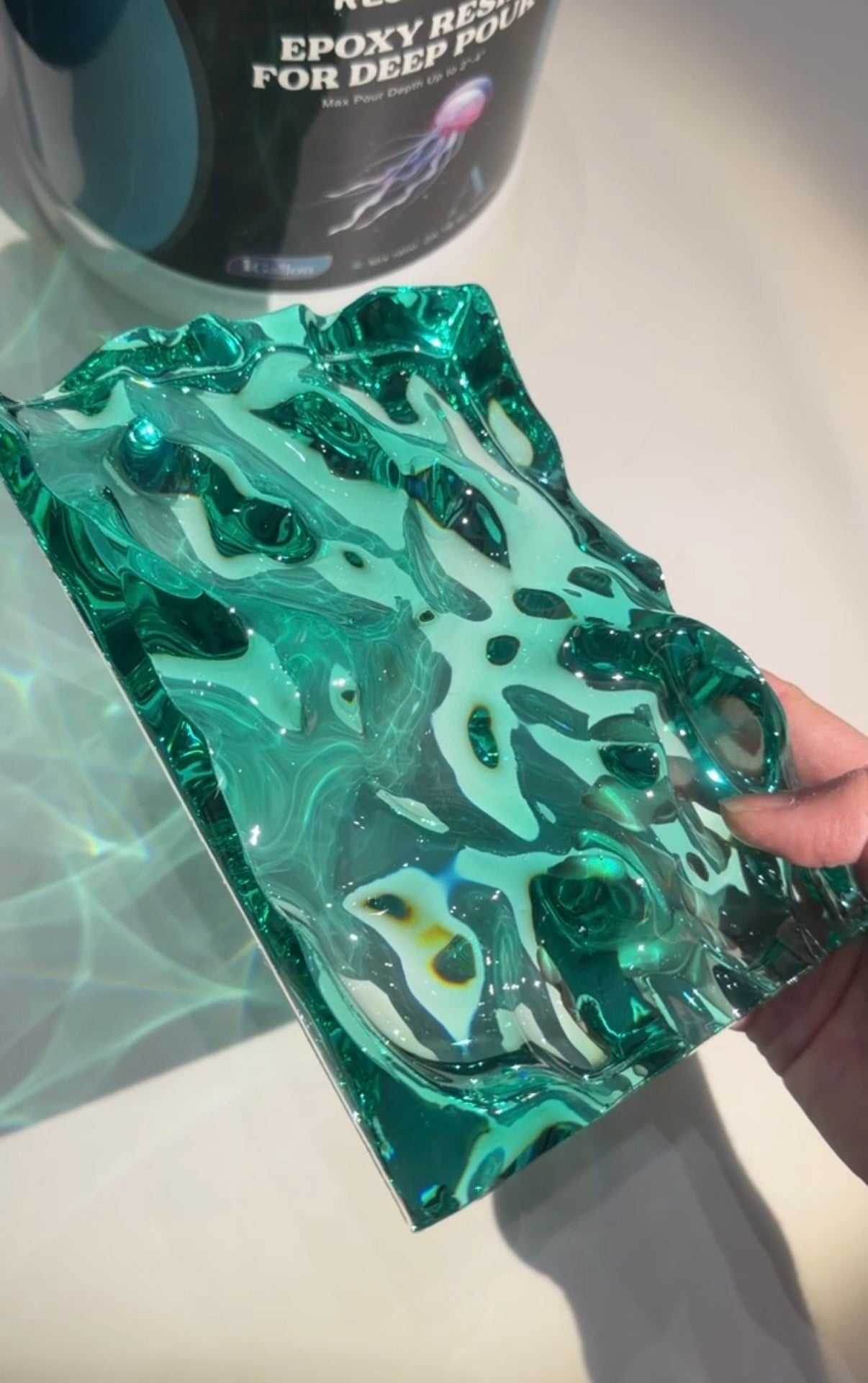 Vatten-inspirerad silikonform 17x12 cm