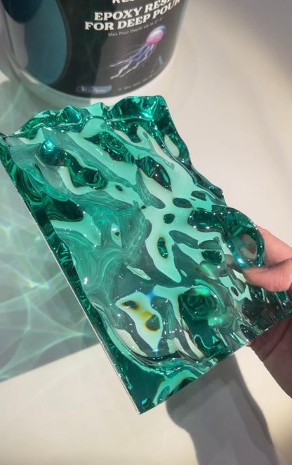 Vatten-inspirerad silikonform 17x12 cm