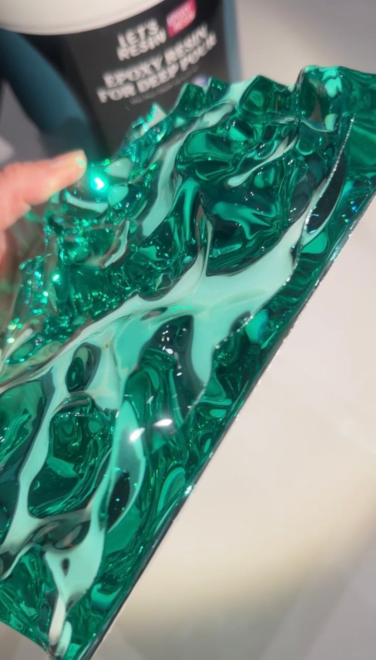 Vatten-inspirerad silikonform 17x12 cm