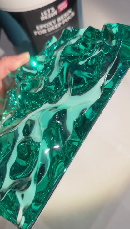 Vatten-inspirerad silikonform 17x12 cm