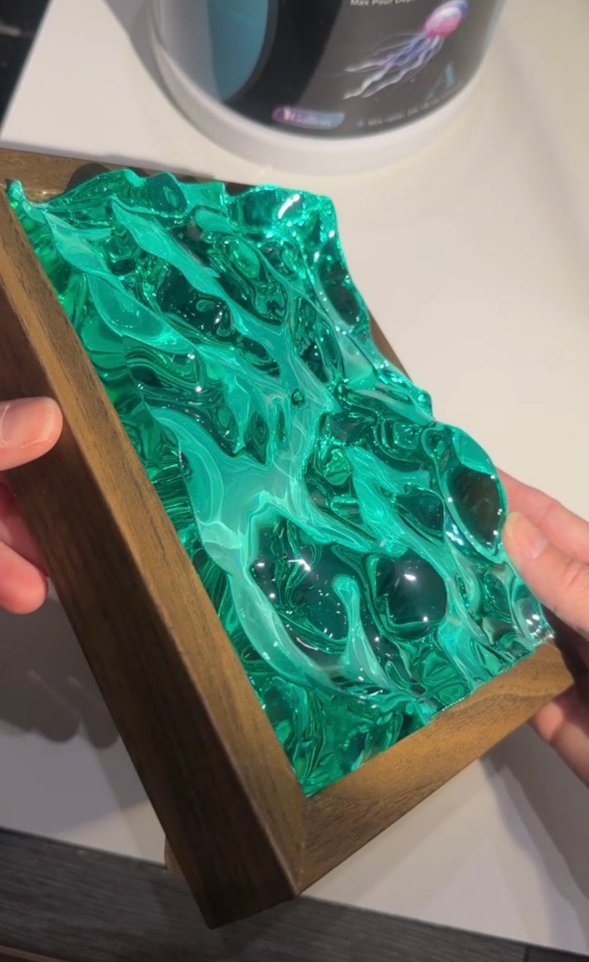 Vatten-inspirerad silikonform 17x12 cm