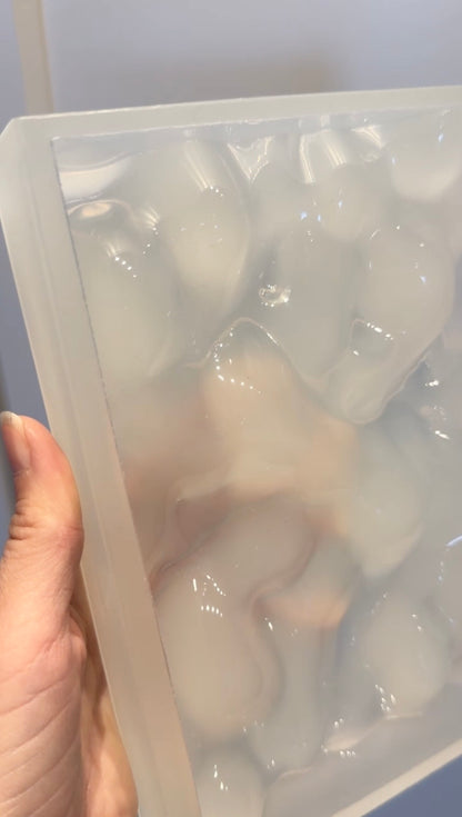 Vatten-inspirerad silikonform 17x12 cm