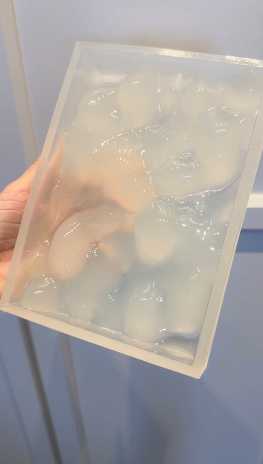 Water ripple silicone mold 17x12 cm / Resin mold