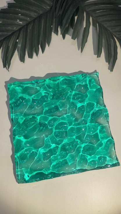 Vatten-inspirerad silikonform 20x20 cm