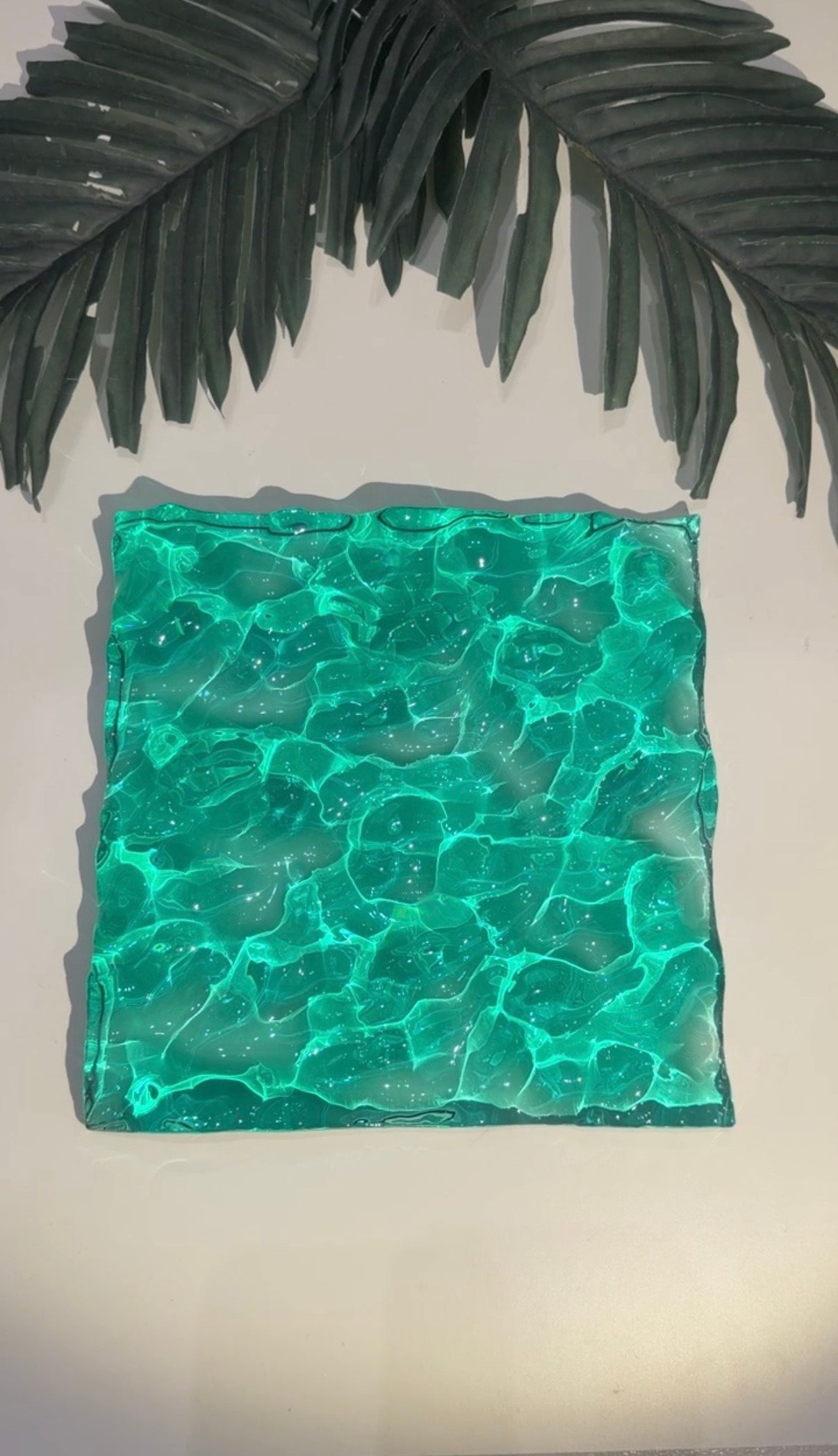 Vatten-inspirerad silikonform 20x20 cm