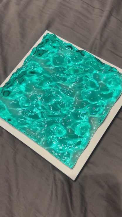 Vatten-inspirerad silikonform 20x20 cm