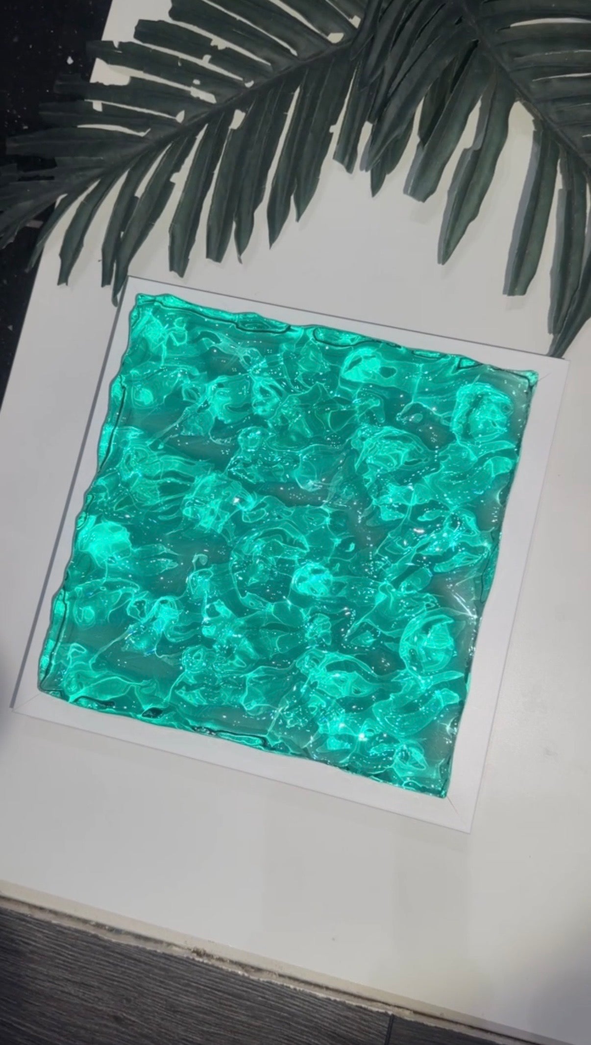 Vatten-inspirerad silikonform 20x20 cm