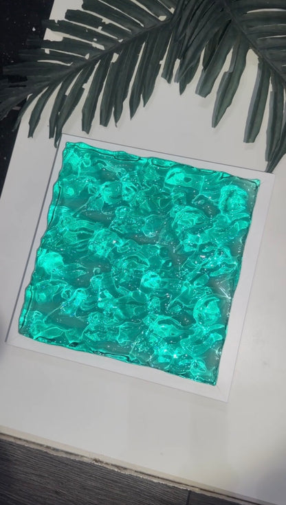 Vatten-inspirerad silikonform 20x20 cm